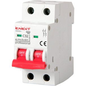 Модульний автоматичний вимикач e.mcb.pro.60.2.C 32 P042020 Модульний автоматичний вимикач e.mcb.pro.60.2.C 32 P042020